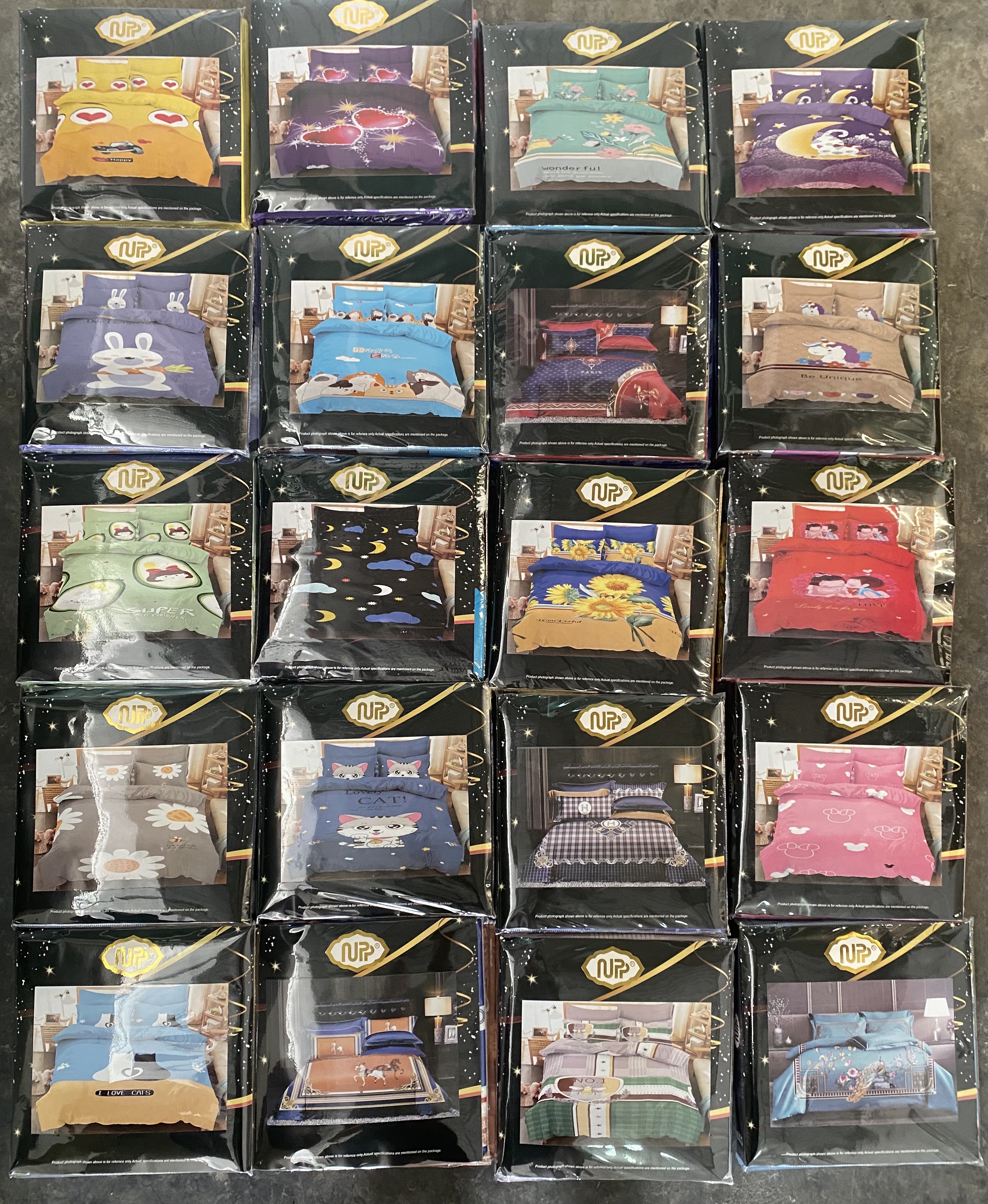 นวมชุดNPP ลายการ์ตูน 6ฟุต6ชิ้น 40ชุด