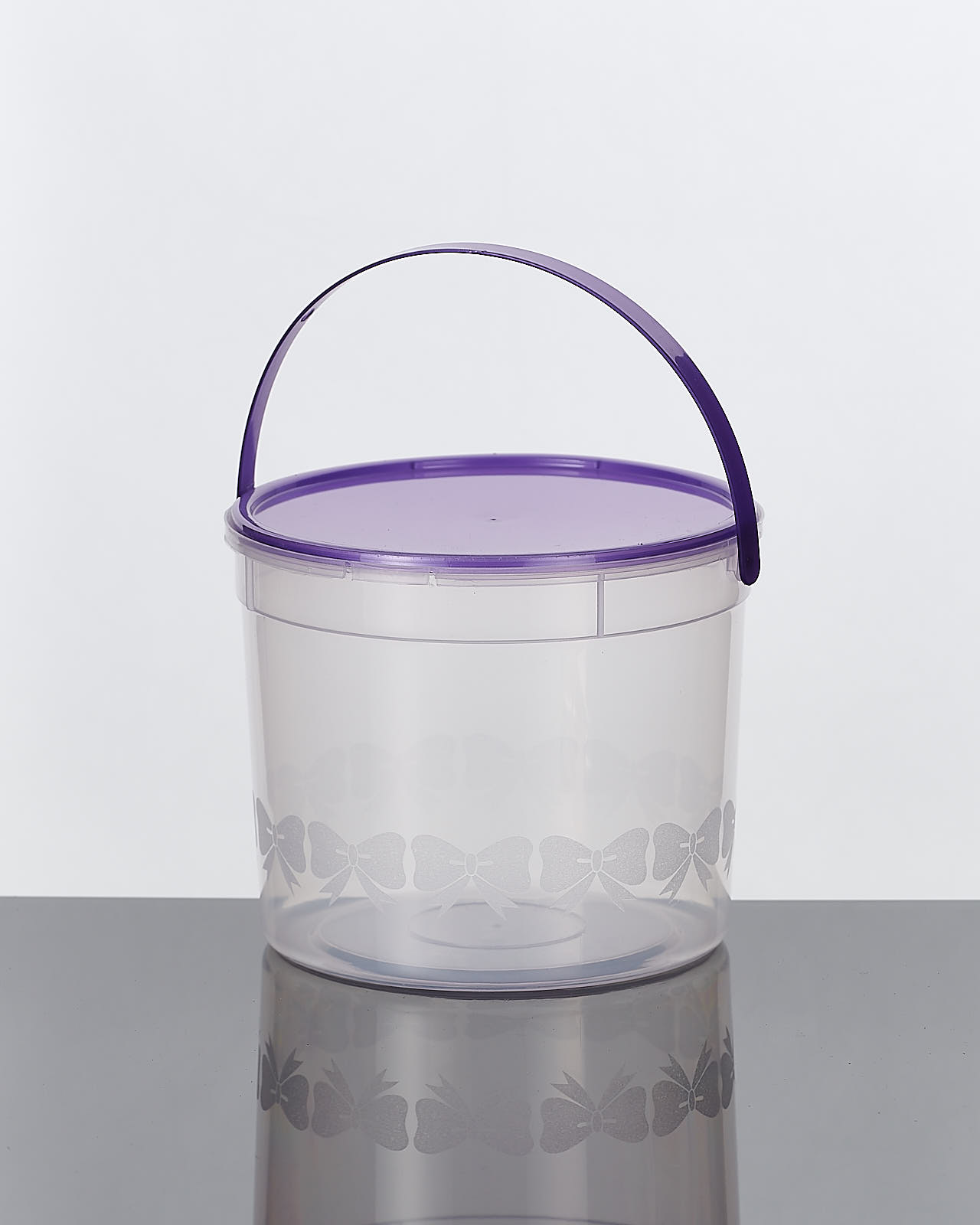 ถังโบว์ใหญ่ ขนาด 1500ml + ฝา + หู จำนวน 12ชุด