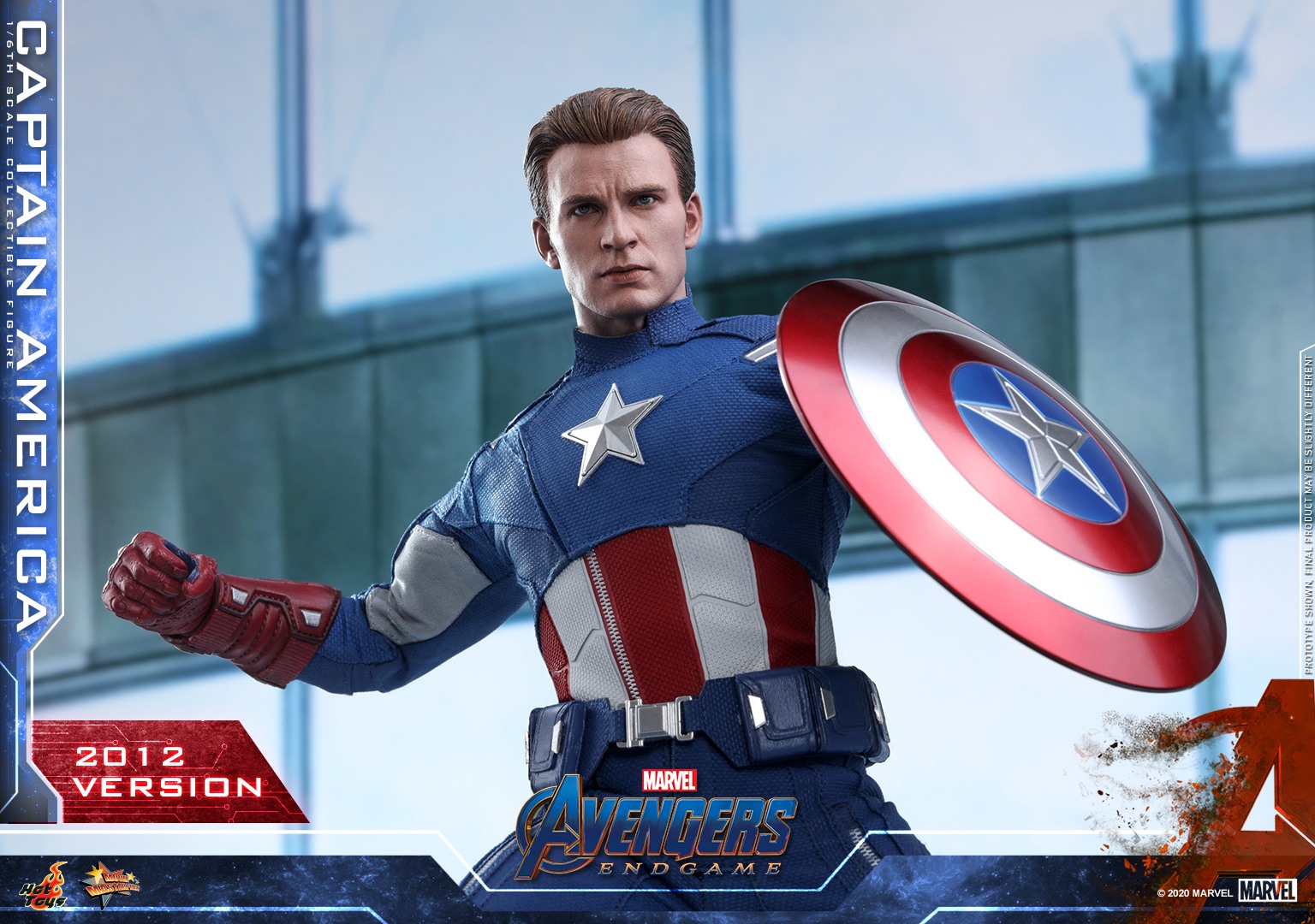 Hot Toys MMS563 Avengers: Endgame - Captain America (2012 Version)