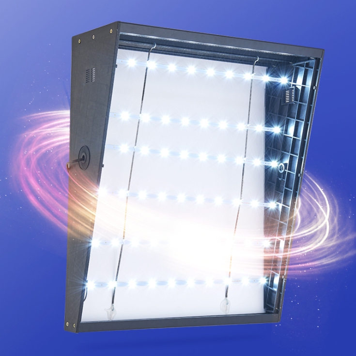 CLEARANCE SALE! ป้ายไฟ LED รุ่น TRIANGLE ขนาด 40x60 cm. ติดผนัง-ติดเพดานได้ ถอดประกอบได้