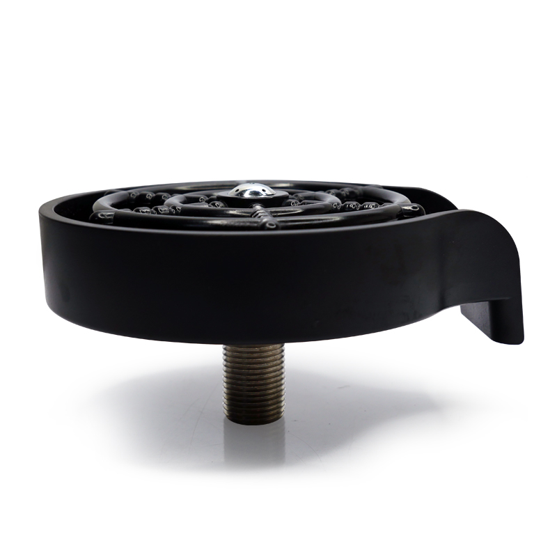 high-powered jet spray faucet washing gleass and pitcher(Black)