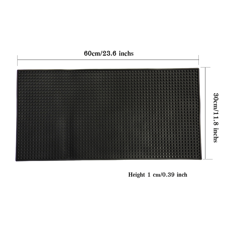 Non-slip Rubber Bar Mat 30x60 cm.