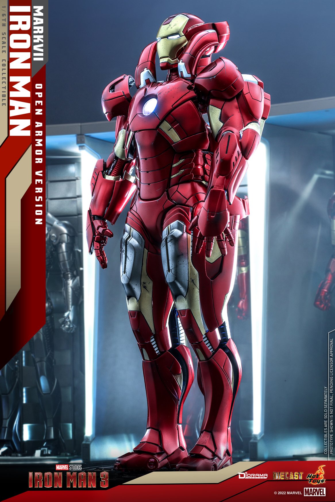 Hot Toys DS004D51 1/6 Iron Man 3 - Iron Man Mark VII (Open Armor Version)