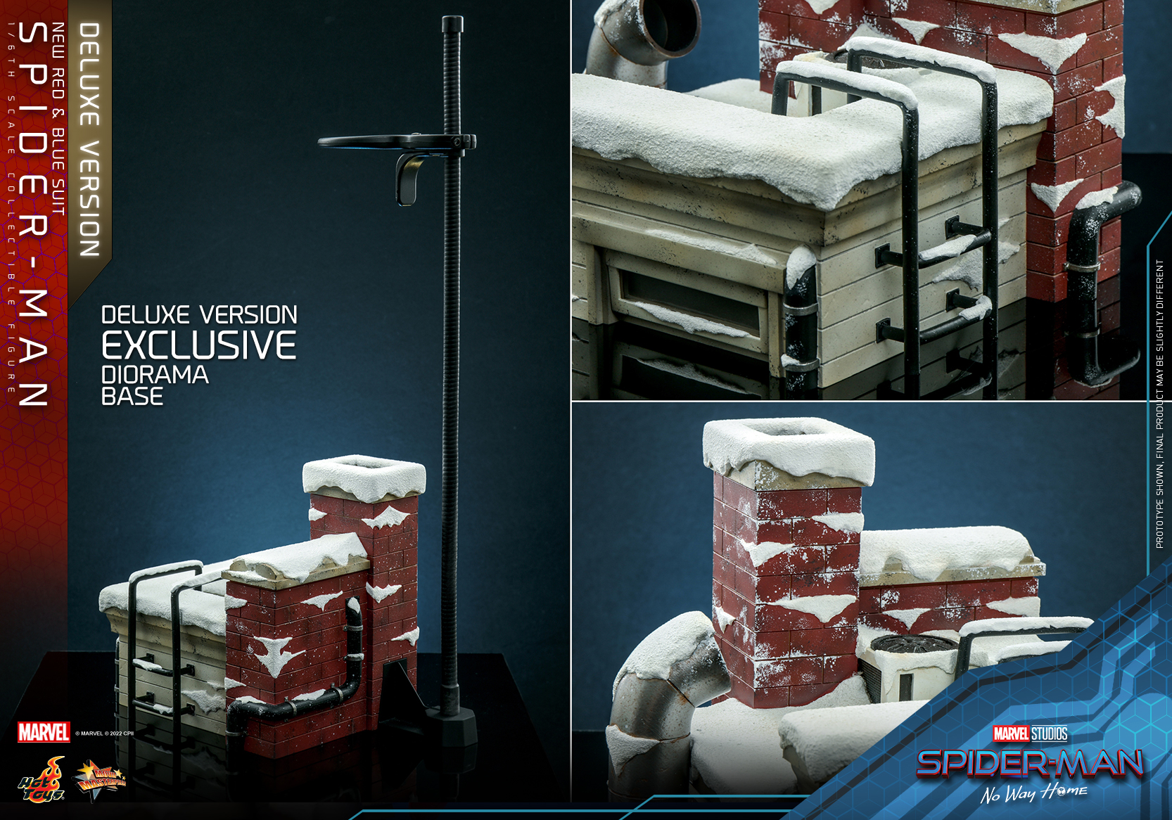 Hot Toys MMS680 1/6 Spider-Man: No Way Home - Spider-Man (New Red and Blue Suit) [Deluxe Version]