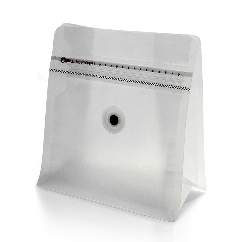 WIDE SERIES coffee bag 250g with valve, zip lock, can stand, expandable beside (50PCS Per Pack)