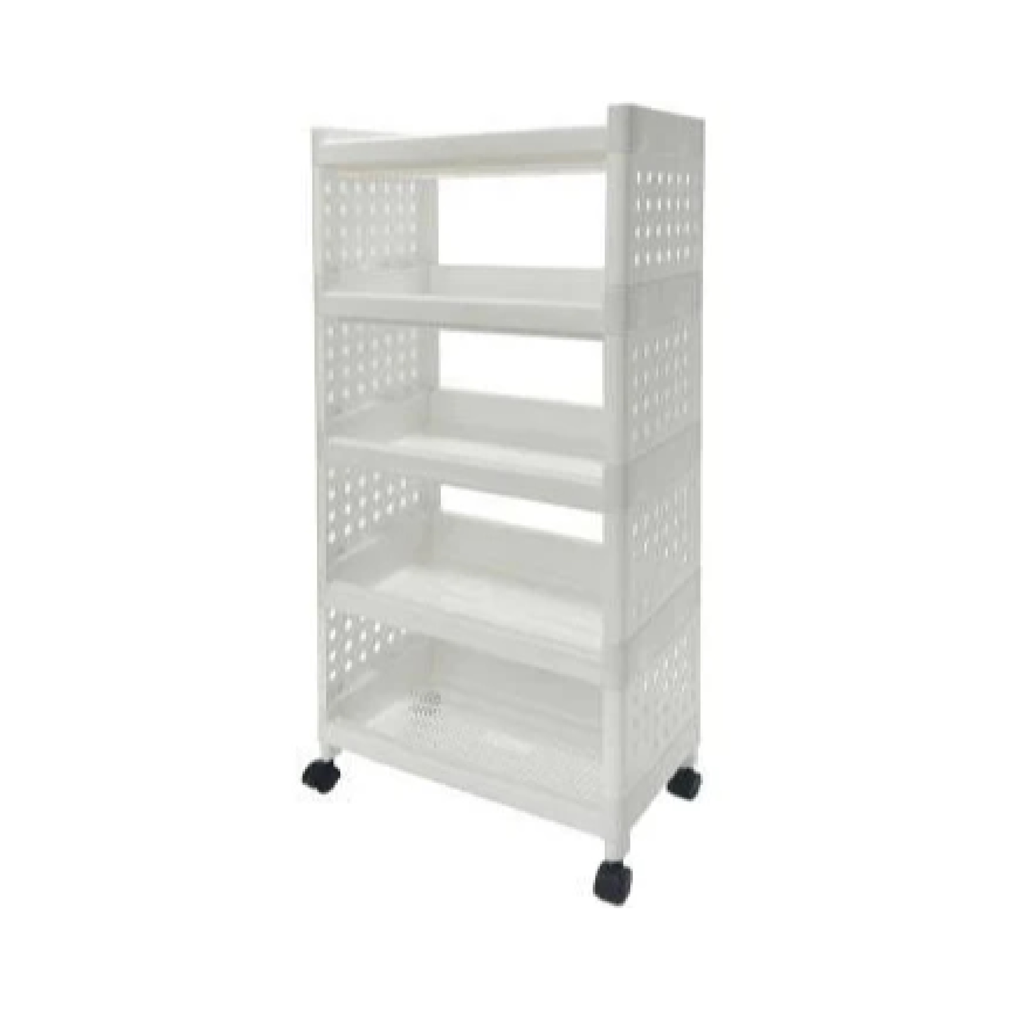 ชั้นวางพลาสติกอเนกประสงค์ 5 ชั้นมีล้อเลื่อน Circle KASSA HOME รุ่น API-1073R ขนาด 48 x 30 x 97.5 ซม.