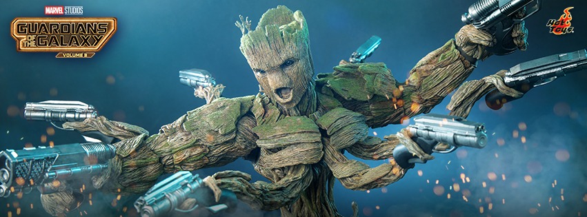 Hot Toys MMS707 1/6 Guardians of the Galaxy Vol. 3 - Groot (Deluxe Version)