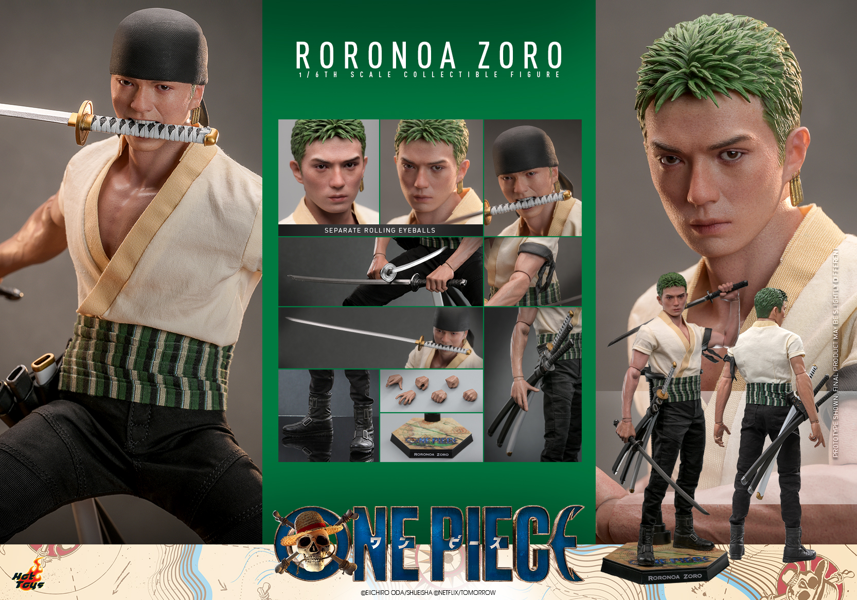 Hot Toys TMS110 1/6 One Piece - Roronoa Zoro