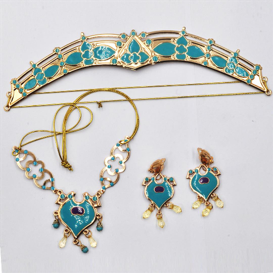 เซตเครื่องประดับเจ้าหญิงจัสมิน รวม3 อย่าง (ไม่รวมวิกผม)