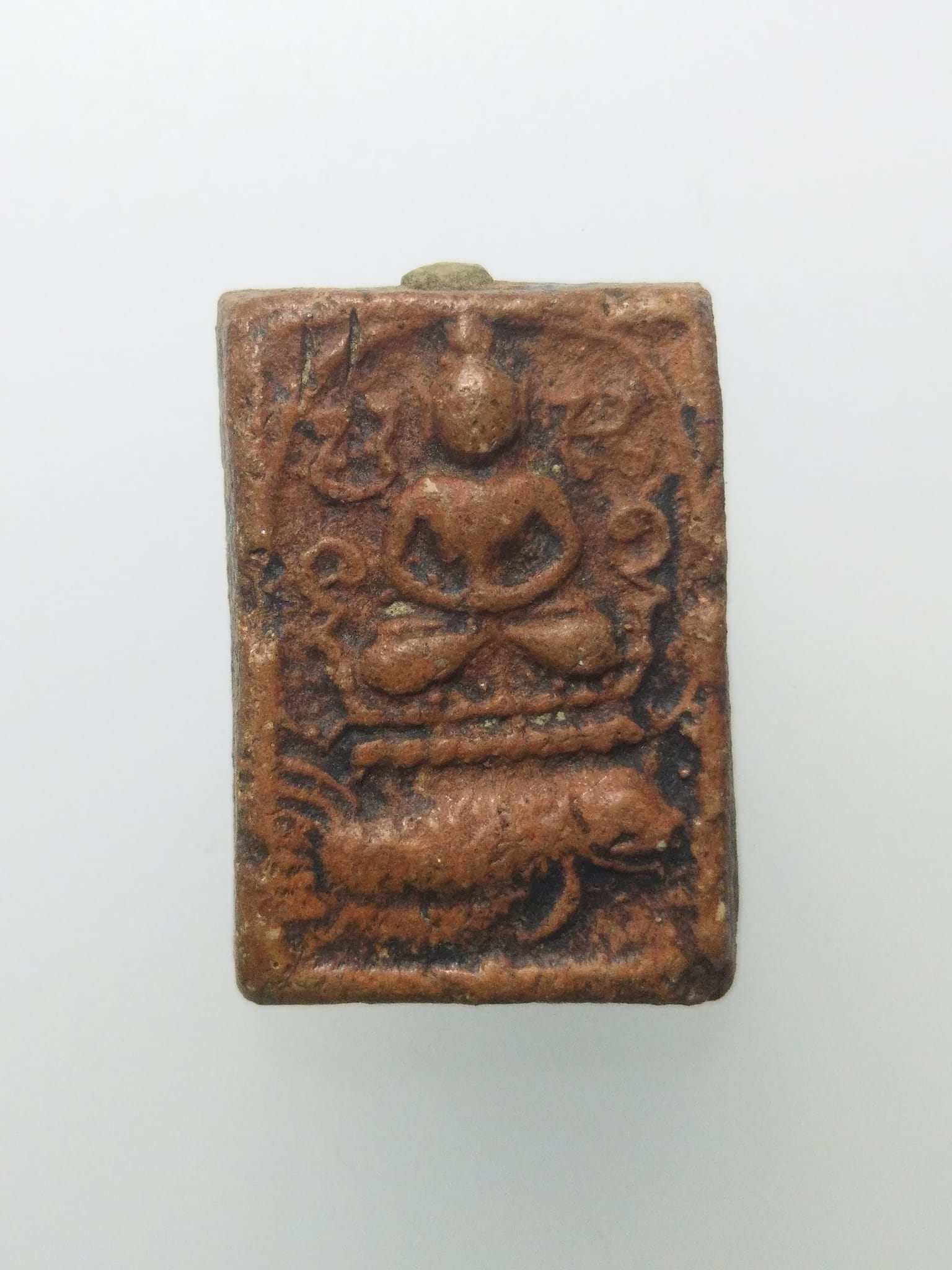 F128 หลวงพ่อปาน วัดบางนมโค อยุธยา พิมพ์ขี่ปลาจีน