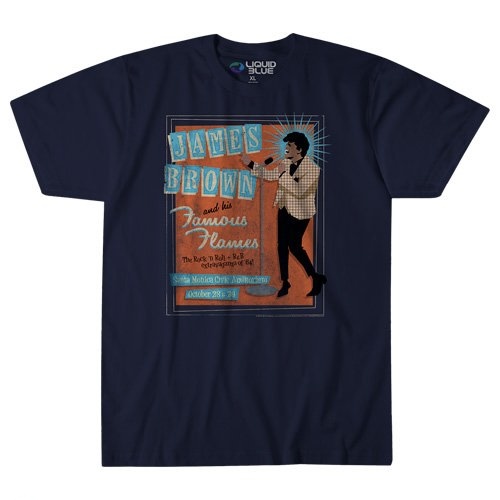 🇺🇸[PREORDER] เสื้อวง JAMES BROWN T-SHIRT รวมลายสุดฮิต ลิขสิทธิ์แท้ LIQUID BLUE จาก USA