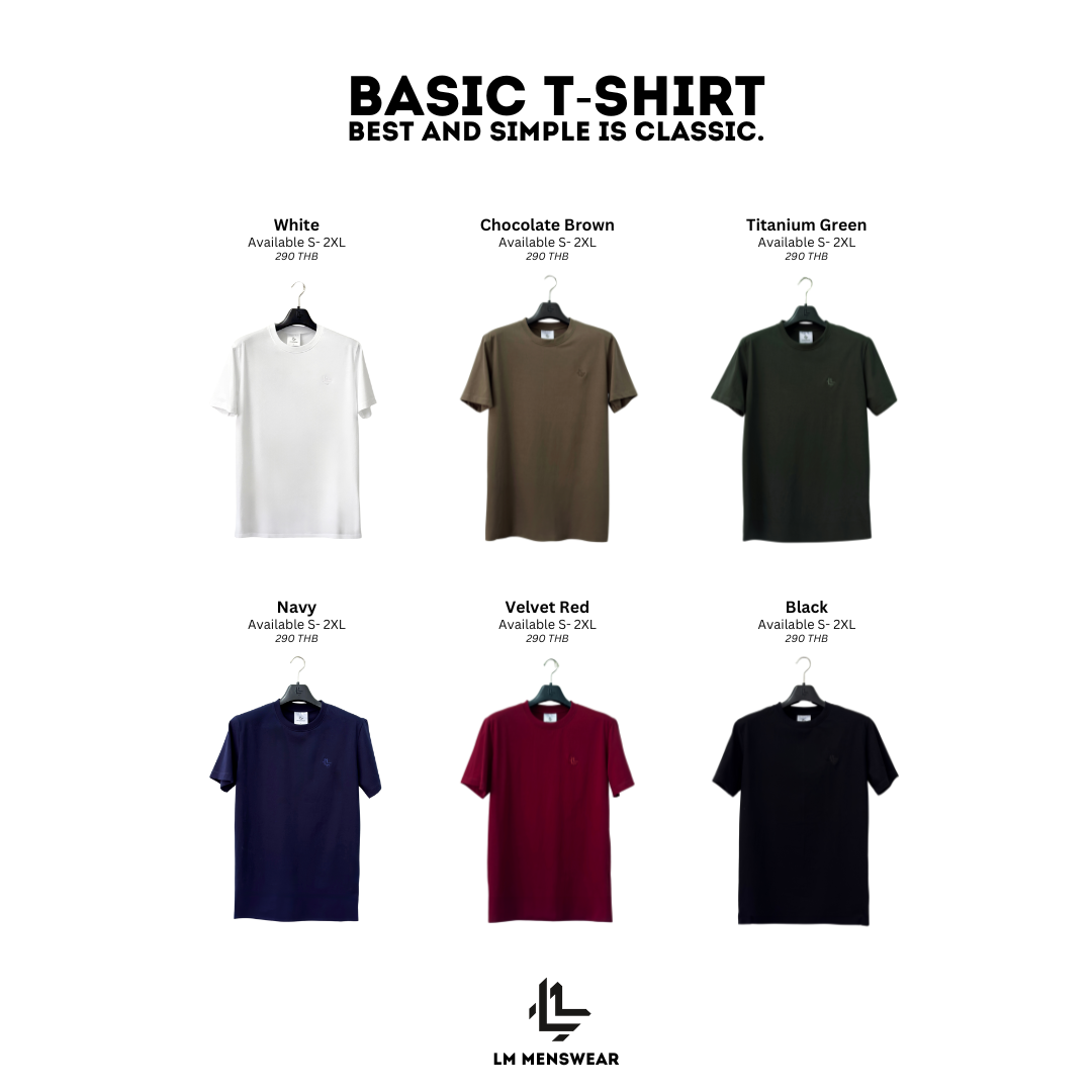 เสื้อยืด LM Basic T-Shirt (Cotton USA) 100%