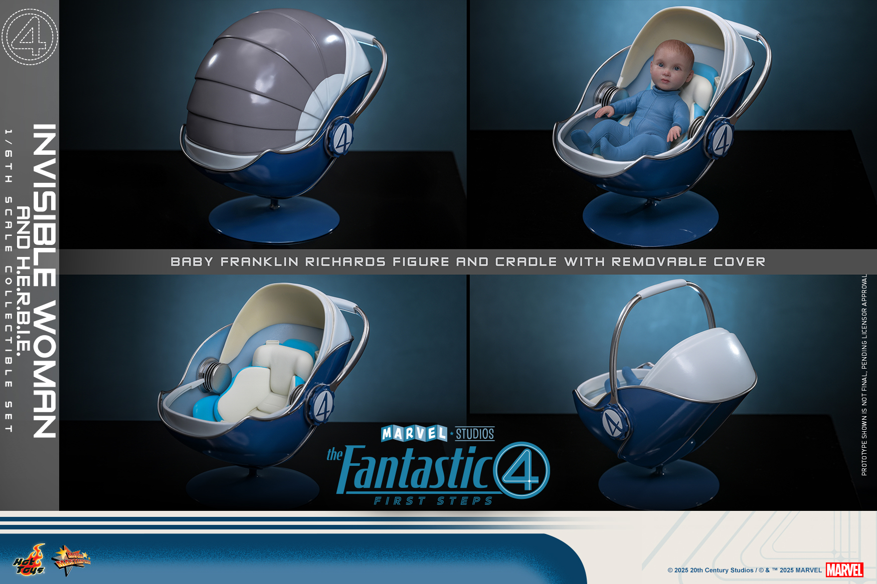 25/08/2568 Hot Toys MMS824 The Fantastic Four: First Steps - Invisible Woman and H.E.R.B.I.E.