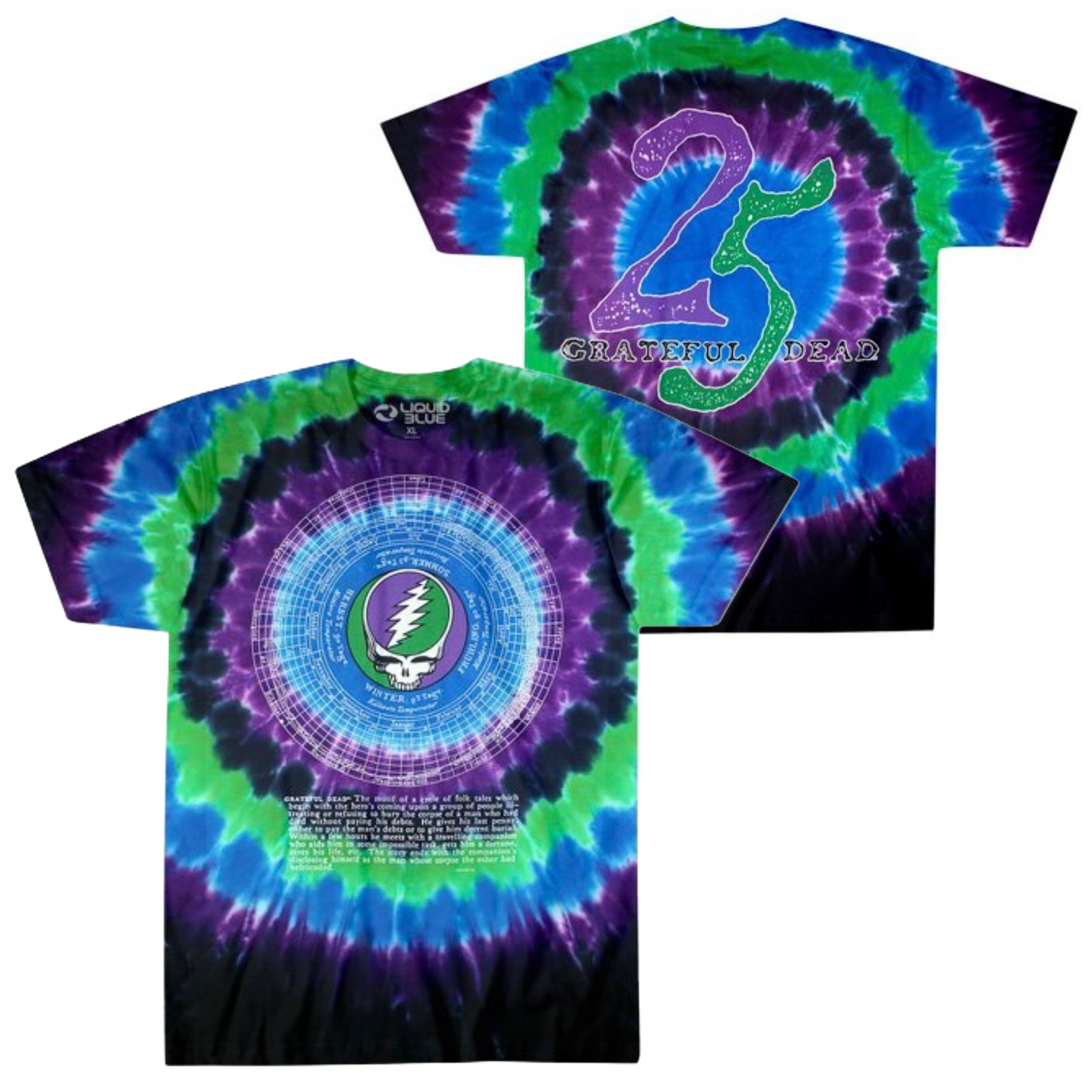 🇺🇸[PREORDER] เสื้อวง GRATEFUL DEAD T-SHIRT รวมลายสุดฮิต ลิขสิทธิ์แท้ LIQUID BLUE จาก USA