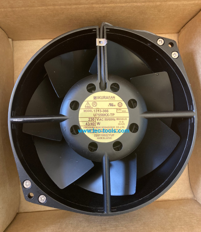 IKURA FAN U7556KX-TP 230VAC 43/40W Size: 172*150*55 mm. MADE IN JAPAN