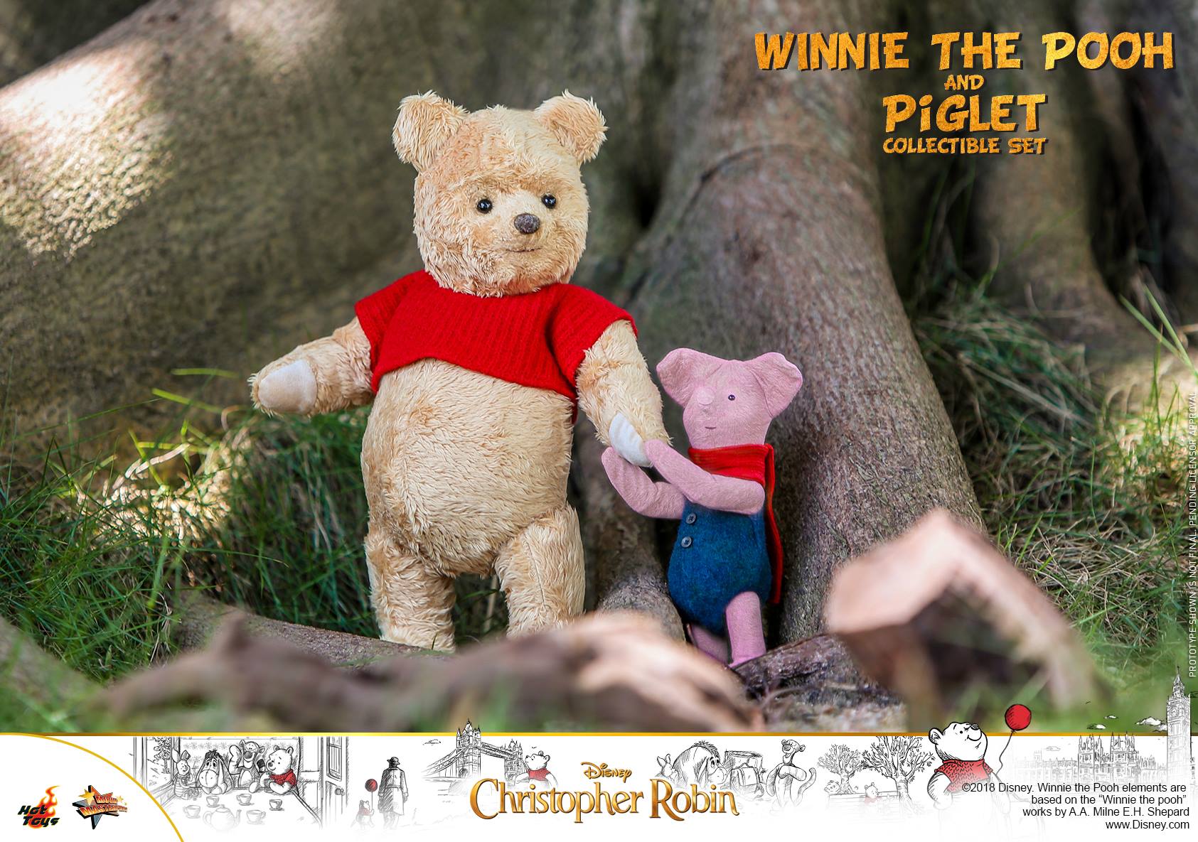 Hot Toys MMS503 CHRISTOPHER ROBIN - WINNIE THE POOH AND PIGLET
