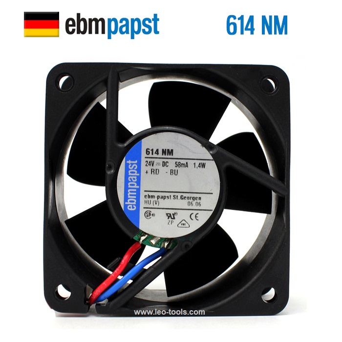 Ebm-papst 614NM 24V 1.4W พัดลมระบายความร้อน DC fan