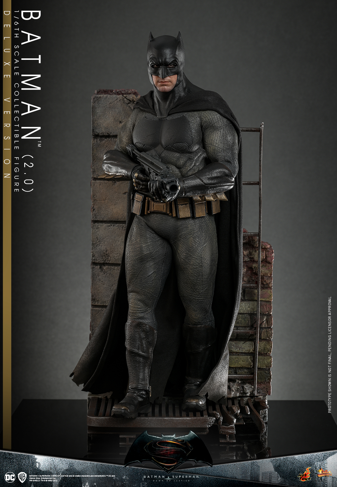 Hot Toys MMS732 1/6 Batman v Superman: Dawn of Justice - Batman (2.0) [Deluxe Version]