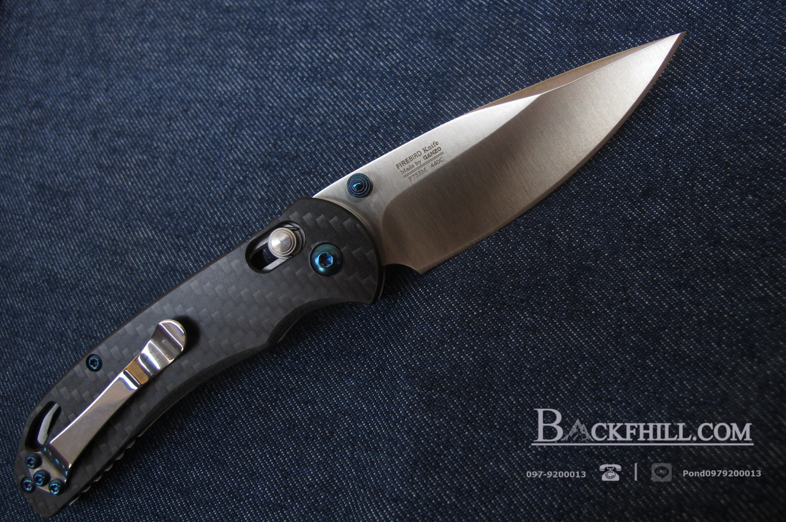 มีดพับ Ganzo Firebird รุ่นเล็ก F753M1-CF ด้ามคาร์บอนไฟเบอร์ ของแท้ 100%