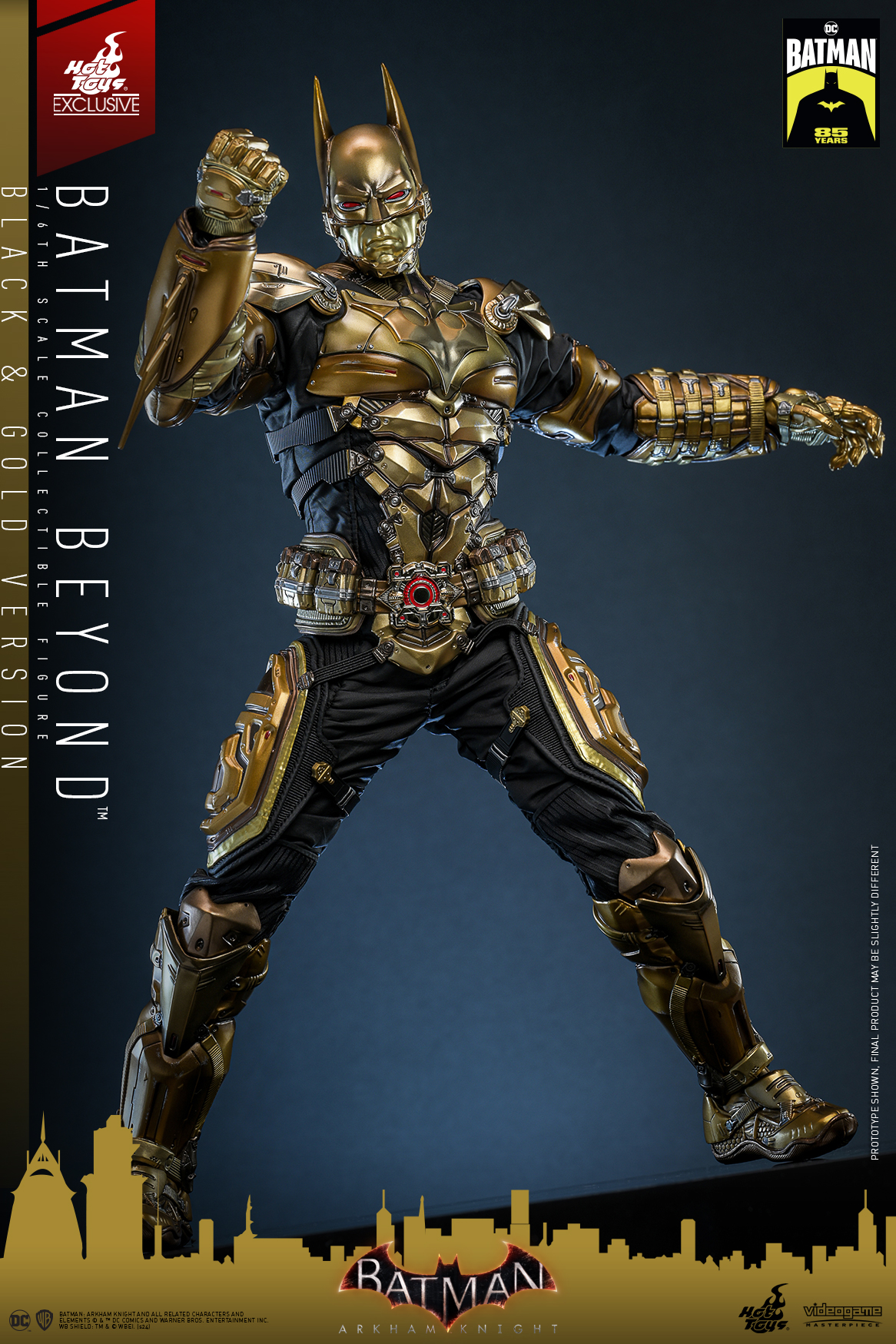 Hot Toys VGM64 Batman: Arkham Knight - Batman Beyond (Black & Gold Version) [Hot Toys Exclusive]