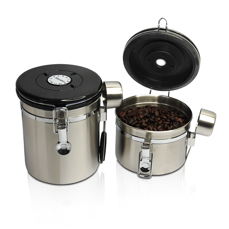 กล่องใส่เมล็ดกาแฟสูญญากาศ กันความชื้น 250 กรัม