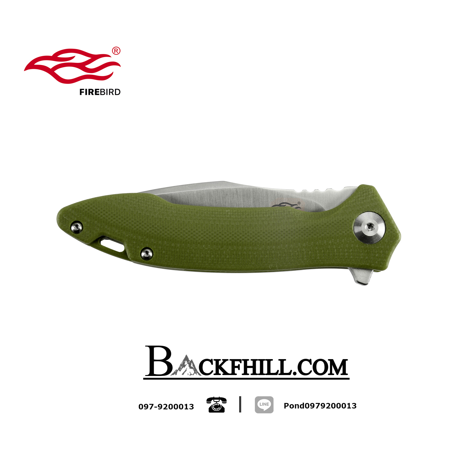 มีดพับ Ganzo กานโซ่ รุ่น FH51-GR / D2 Steel / ของแท้ 100%