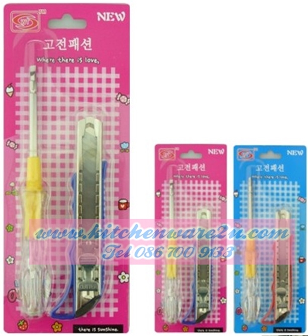 P01961 คัตเตอร์+ไขควงวัดไฟ HY344-30 ราคาต่อโหล (180 บ/โหล ส่ง 15 บาท ขายส่งทุกอย่าง 20 บาท)