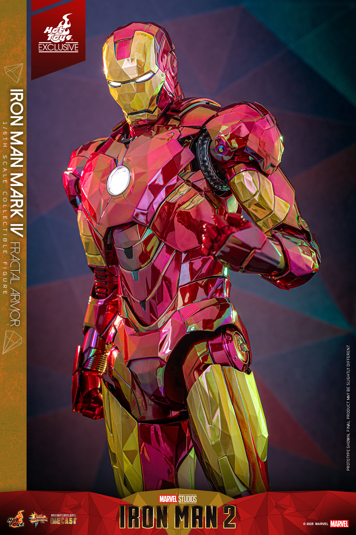 Hot Toys MMS792D70 Iron Man 2 - Iron Man Mark IV (Fractal Armor) [Hot Toys Exclusive]