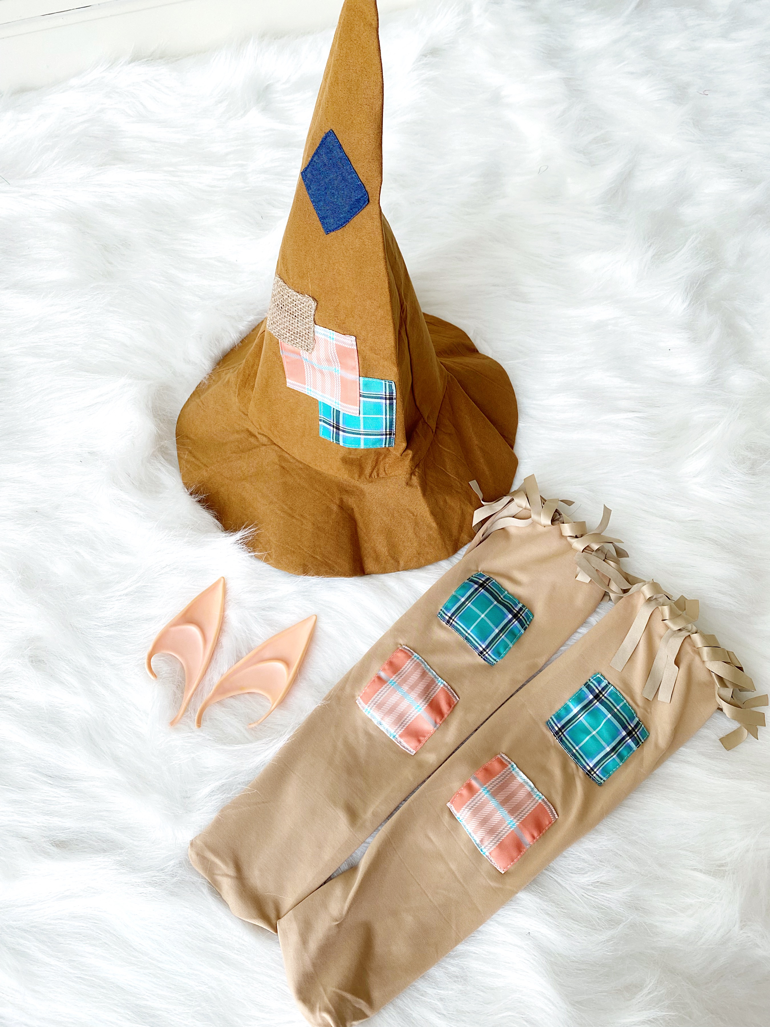 (HW) ชุดฮาโลวีน&คอสเพลย์ ชุดเอลฟ์ รุ่นโทนสีฟ้าเขียว (Elf) พร้อมหูเอลฟ์ หมวก ถุงเท้า