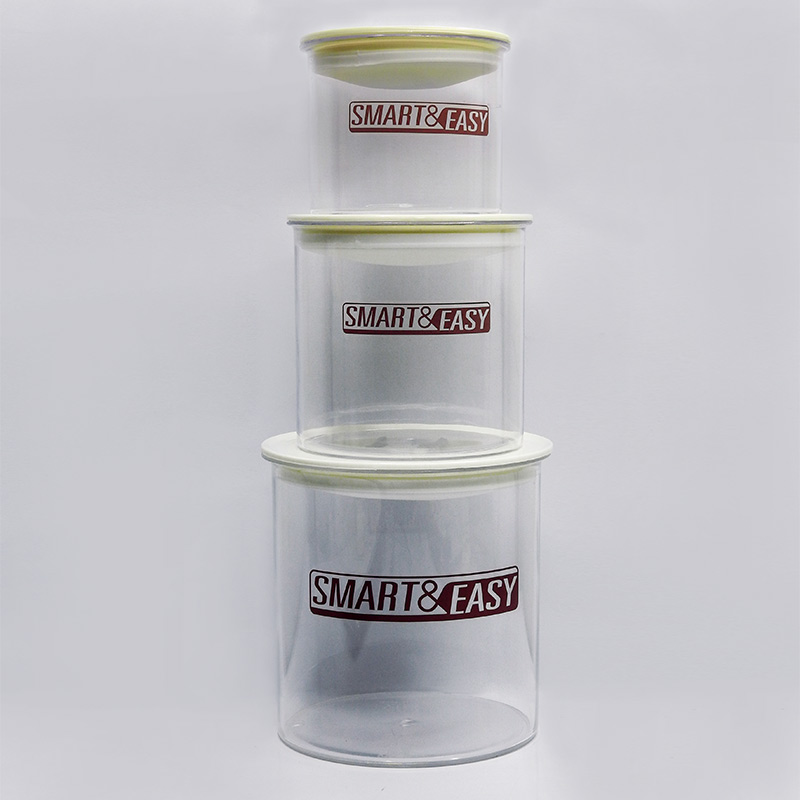 โถพลาสติกเกรด A โถใส่เมล็ดกาแฟ 1200ML. 1610-684