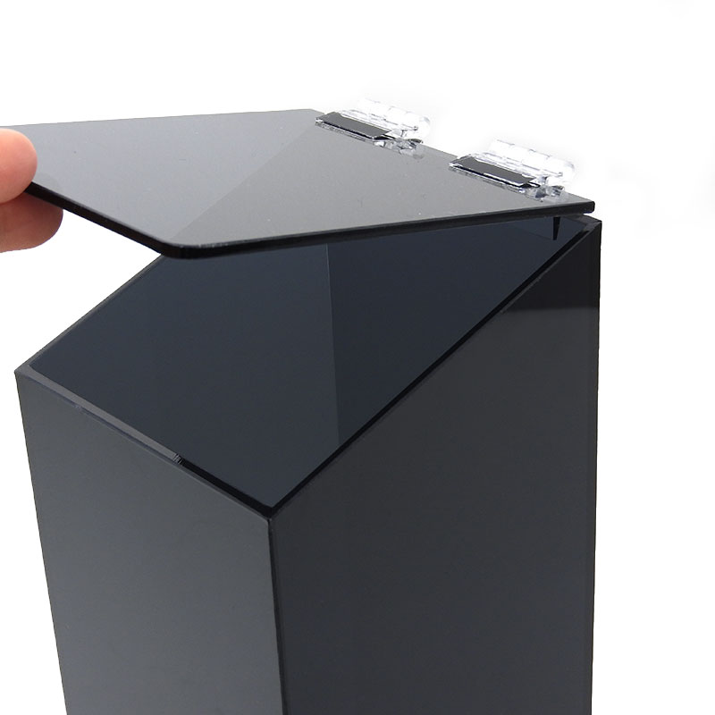 ที่ใส่หลอด กล่องจ่ายหลอด อะคริลิค ทรงสูง