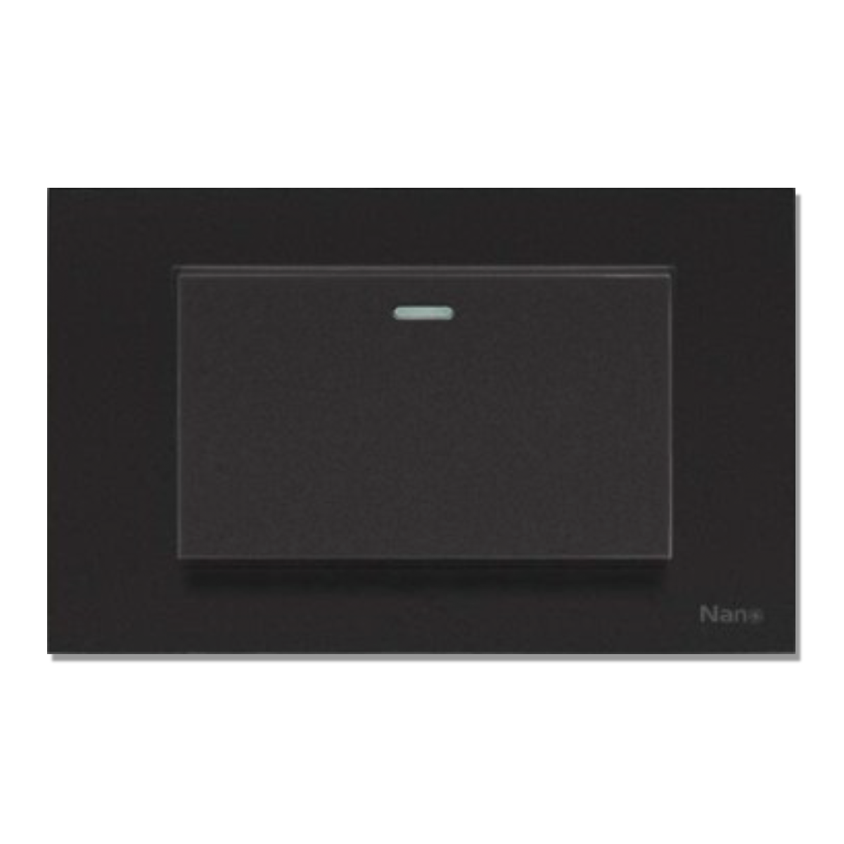 NANO ชุดสวิตช์ 1 ทาง ขนาดใหญ่ แบบมีพรายน้ำ Urban series สีดำ รุ่น CP1-B