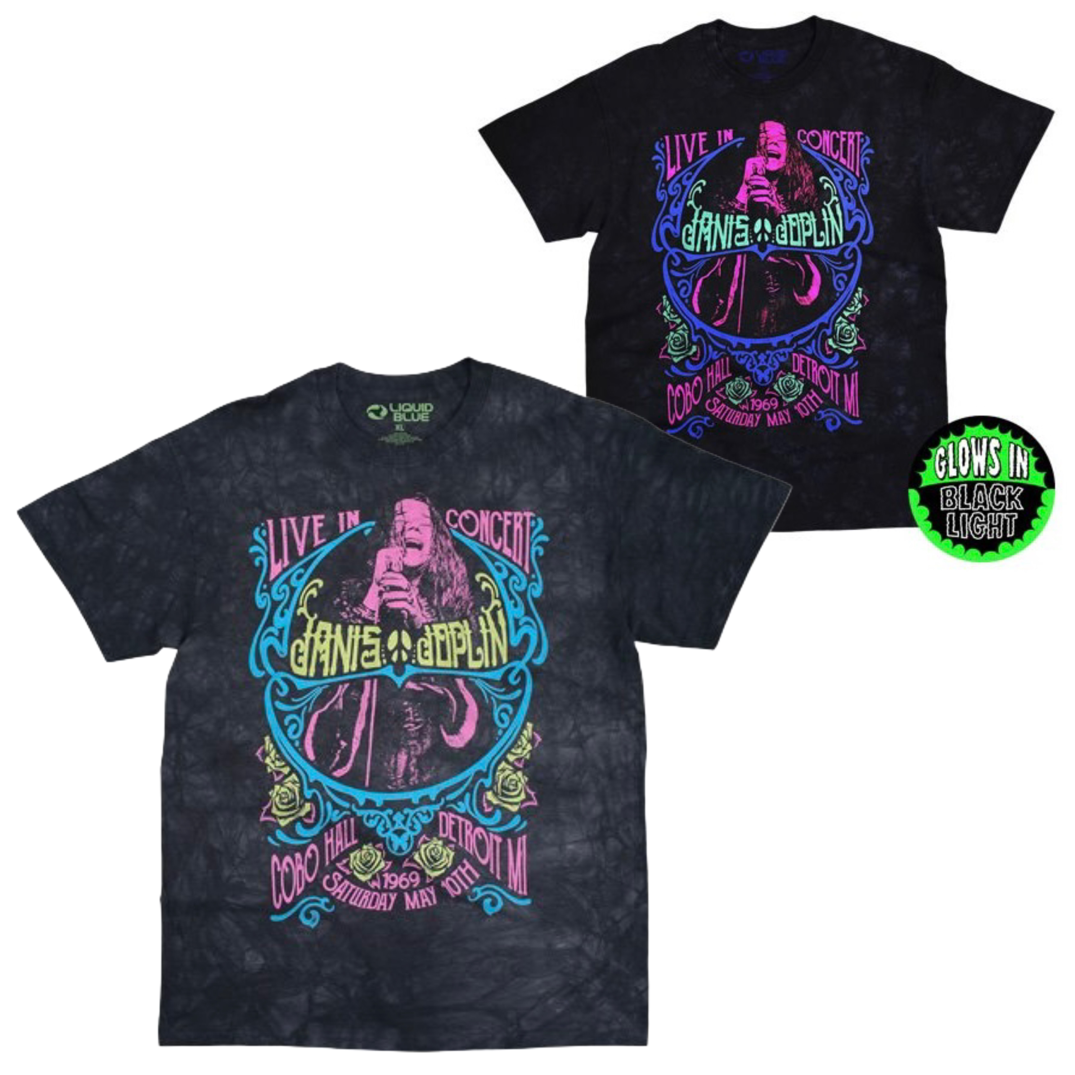 🇺🇸[PREORDER] เสื้อวง JANIS JOPLIN T-SHIRT รวมลายสุดฮิต ลิขสิทธิ์แท้ LIQUID BLUE จาก USA