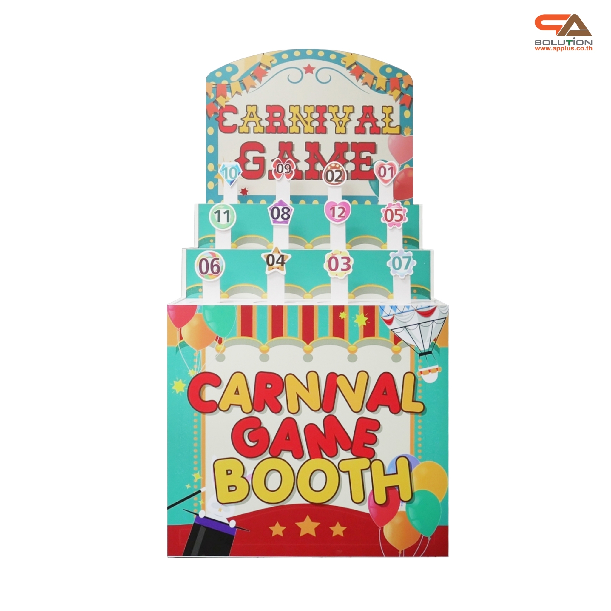เกมส์ CARNIVAL โยนห่วงคล้องแท่ง ขนาด (W) 80 x (L)64 x (H)160 cm. ชุดแท่งตั้งพร้อมห่วง 36 อัน (คละสี คละขนาด)