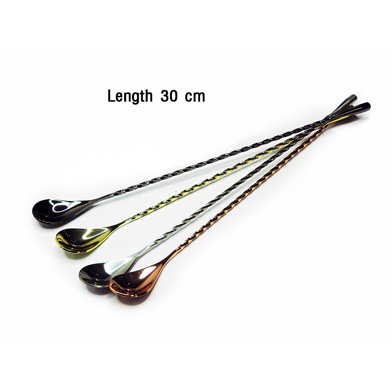 ช้อนบาร์ ยาว 30 cm. ปลายด้ามเป็นที่ผสม 1630-011