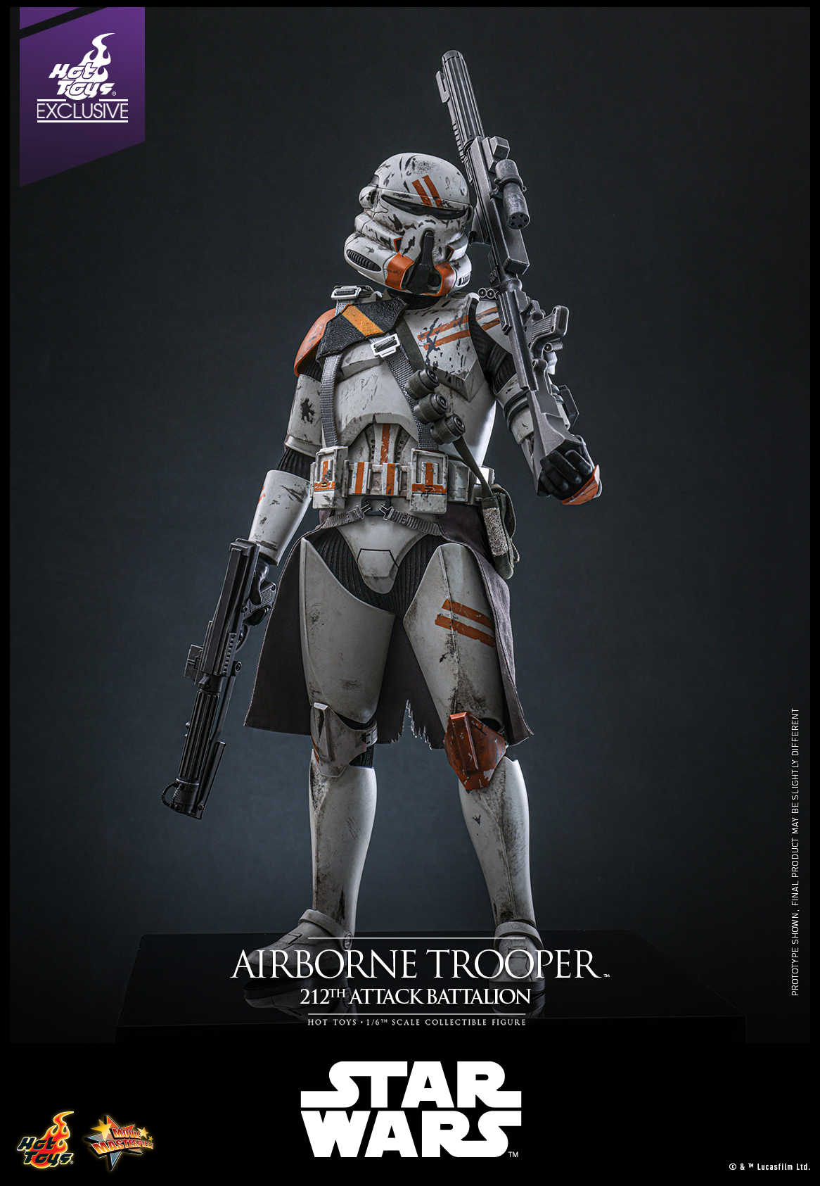 Hot Toys MMS794 Star Wars: Episode III Revenge of the Sith - Airborne Trooper (212th Attack Battalion) [Hot Toys Exclusive]