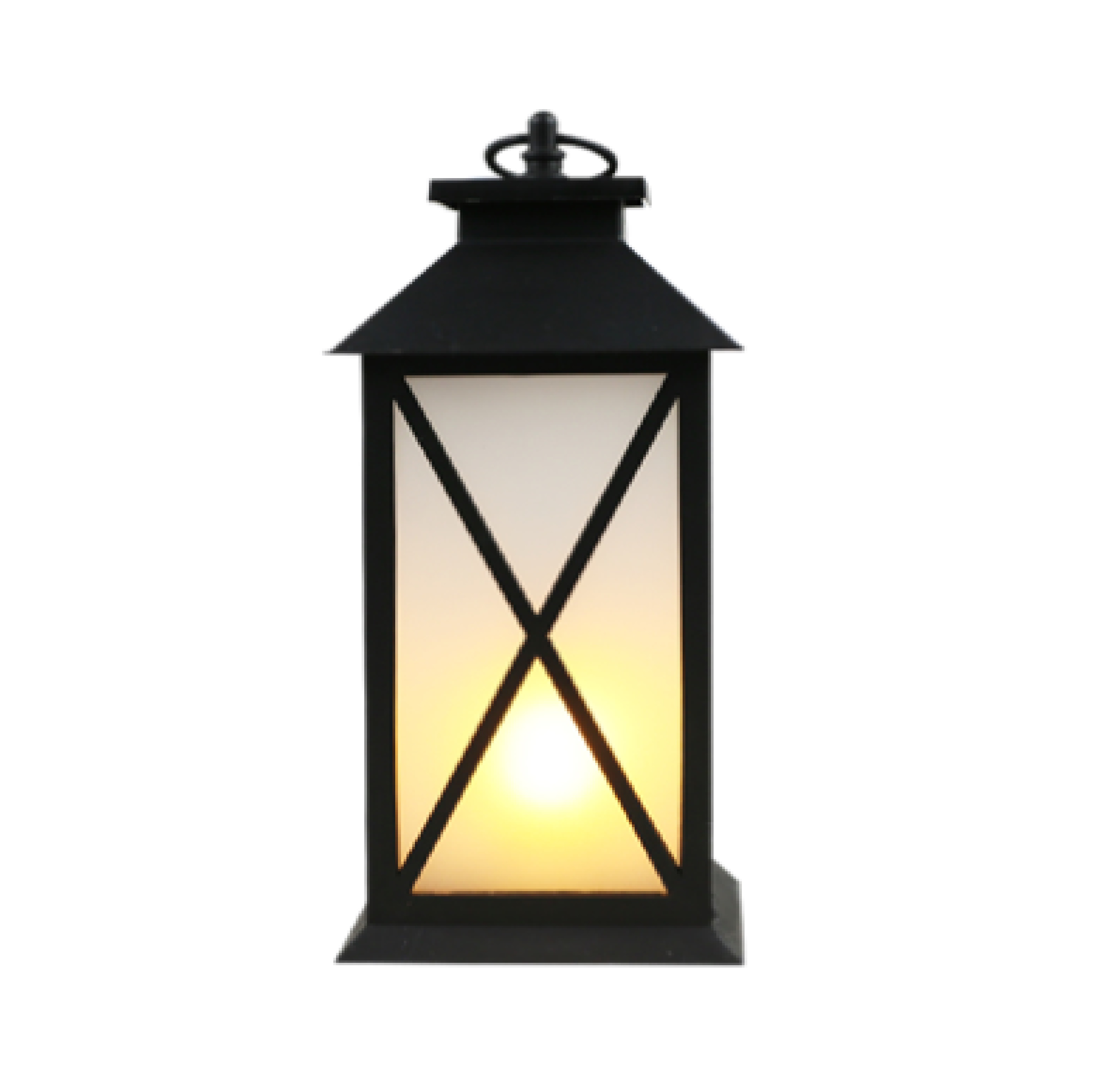 ตะเกียงเทียนพลาสติก LED PARIS KASSA HOME รุ่น B5227 ขนาด 13 x 13 x 30 ซม. สีดำ
