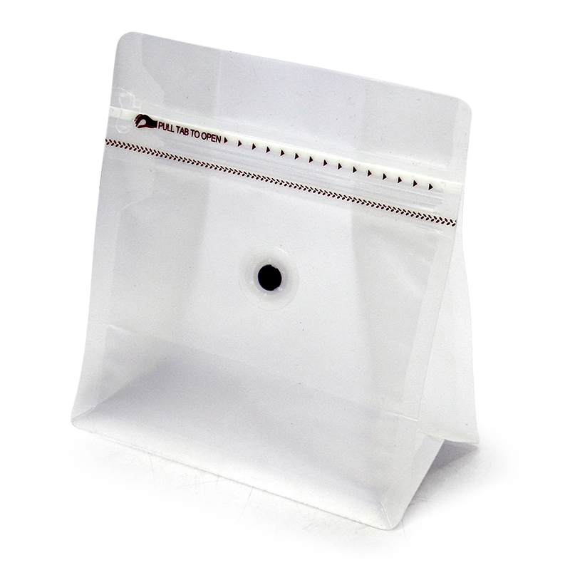 WIDE SERIES coffee bag 100g with valve, zip lock, can stand, expandable beside (50PCS Per Pack)