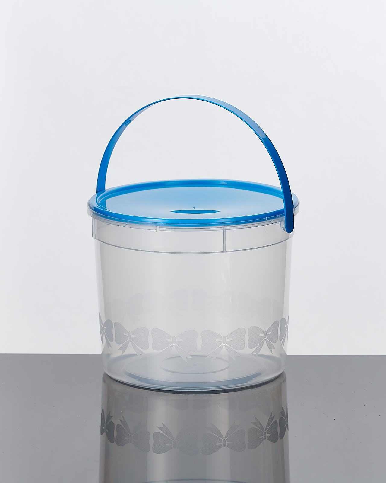 ถังโบว์ใหญ่ ขนาด 1500ml + ฝา + หู จำนวน 12ชุด