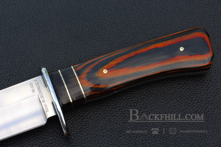 มีดใบตาย COLUMBIA รุ่น G33 ใบมีดทรงโบวี่ ด้ามจับลายไม้คลาสสิค ไม้เนื้อแข็งอย่างดี พร้อมซองไนลอน