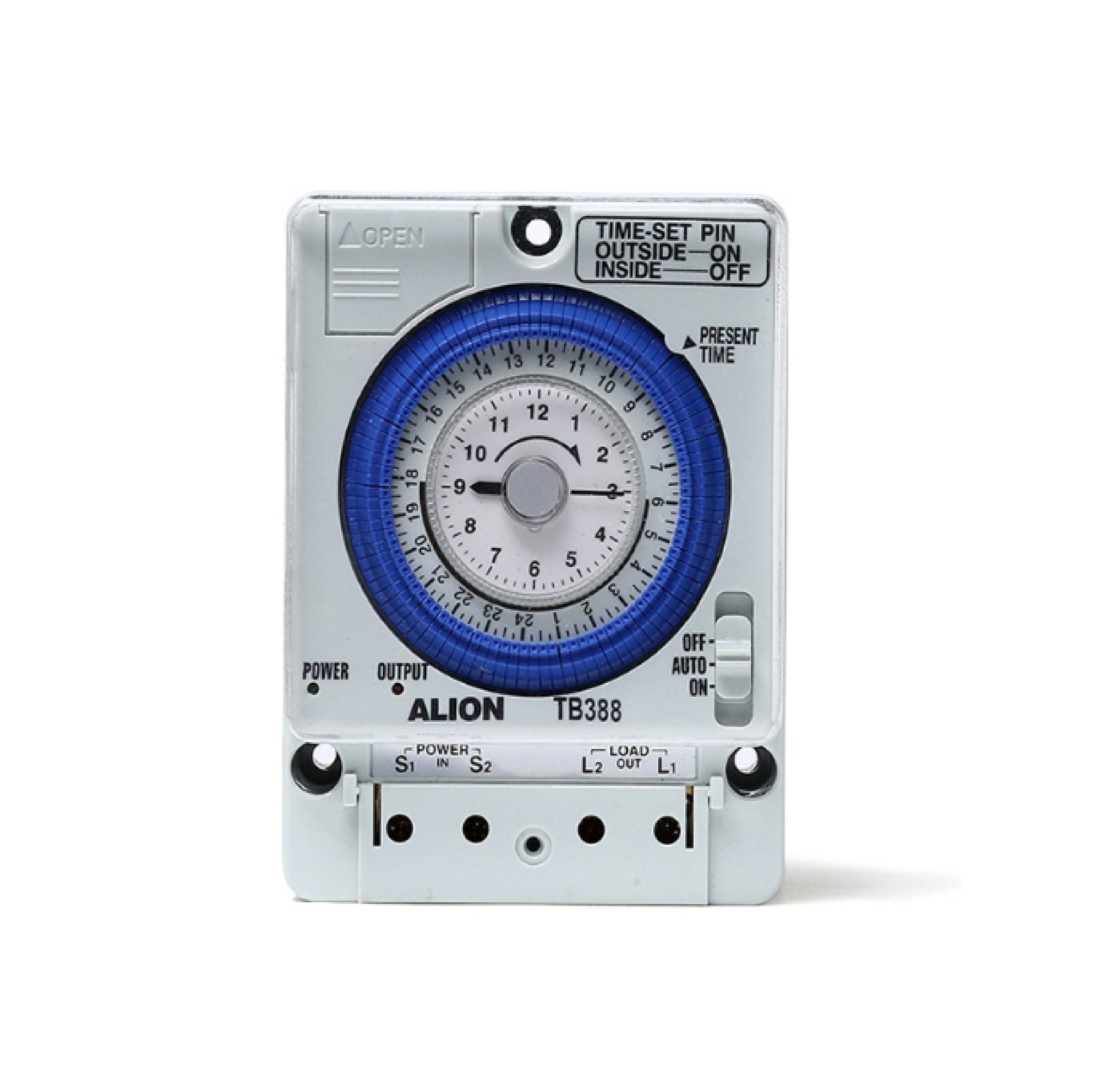 CCS Timer Switch นาฬิกาตั้งเวลา 24 ชั่วโมงTB388 100-250VAC 15A มีแบตสำรองไฟ สวิทช์ตั้งเวลา