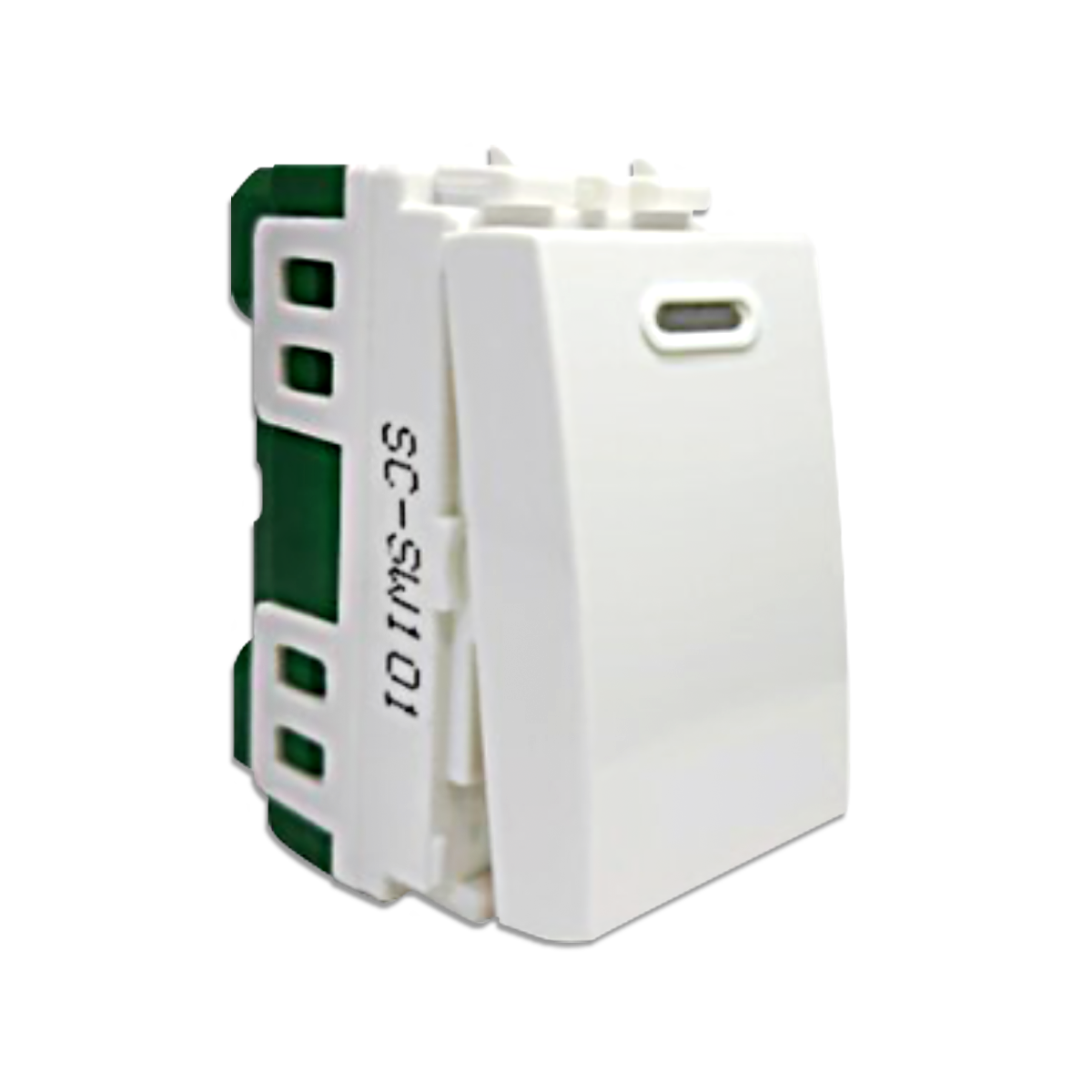 NANO สวิตซ์ 1 ทาง ขนาด 1 ช่อง Classic series สีขาว รุ่น SC-SW101 (20 ชิ้น/กล่อง)