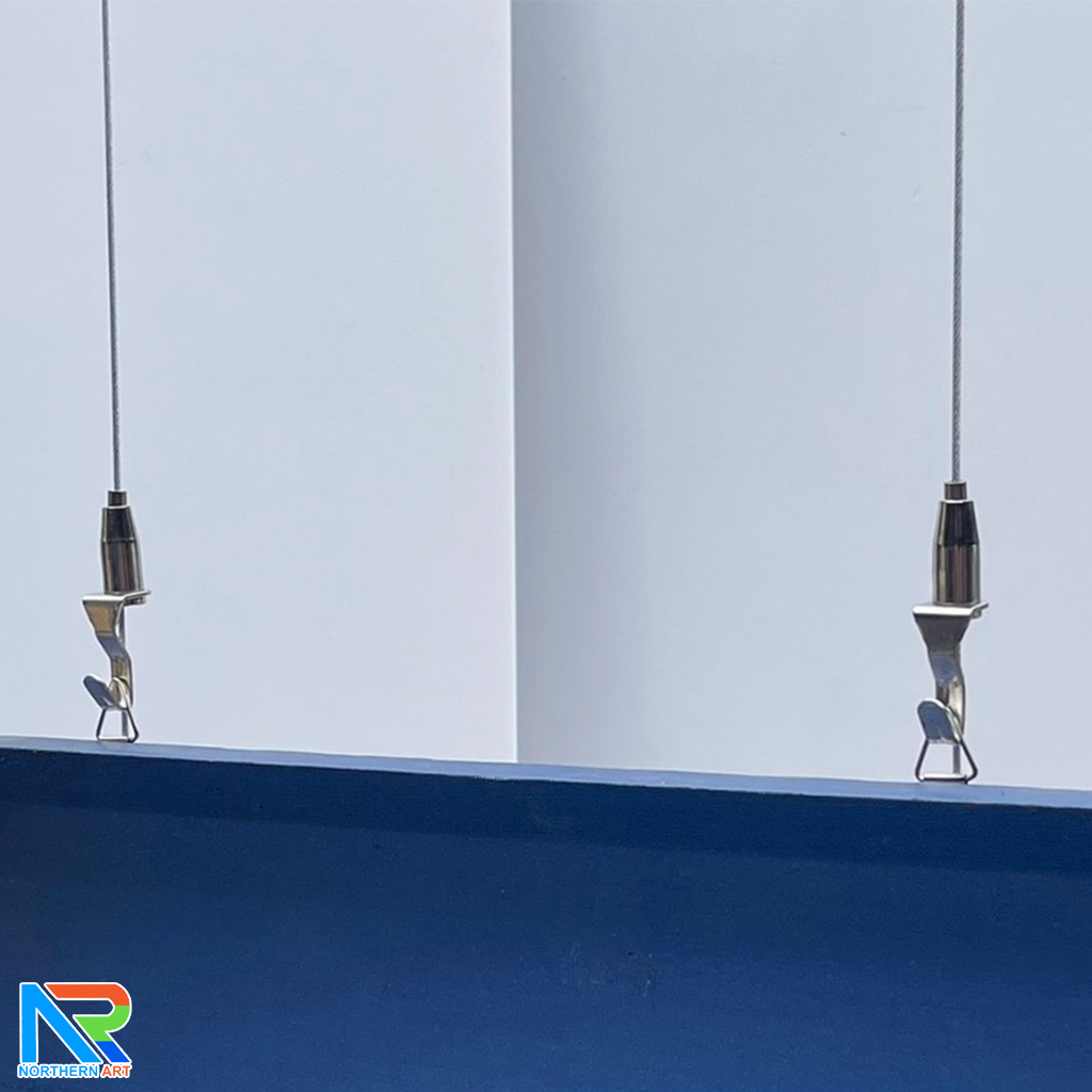 เช่าบอร์ดนิทรรศการ พร้อมชุดสลิง 2 ขอ รุ่น SINGLE SIDED ขนาด(W)100 x (W)200 cm. สามารถแขวนภาพได้ 1 ด้าน บน-ล่าง