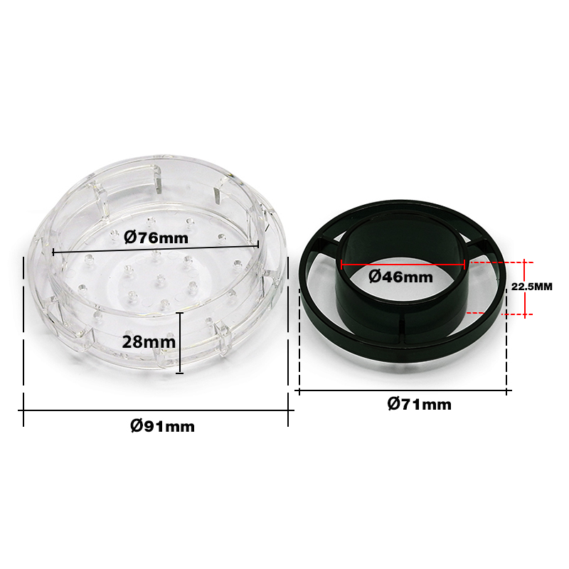 ถาดฝักบัวช่วยดริป ถาดกระจายน้ำดริป 18 รู พลาสติก