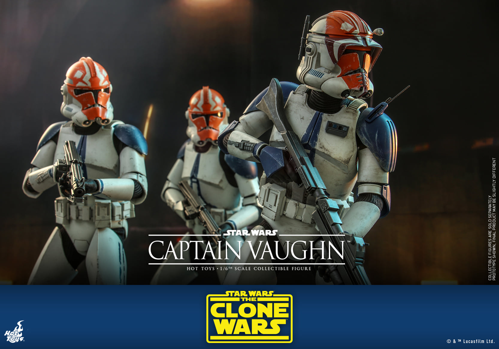 Hot Toys TMS065 1/6 Star Wars: The Clone Wars™ - Captain Vaughn™