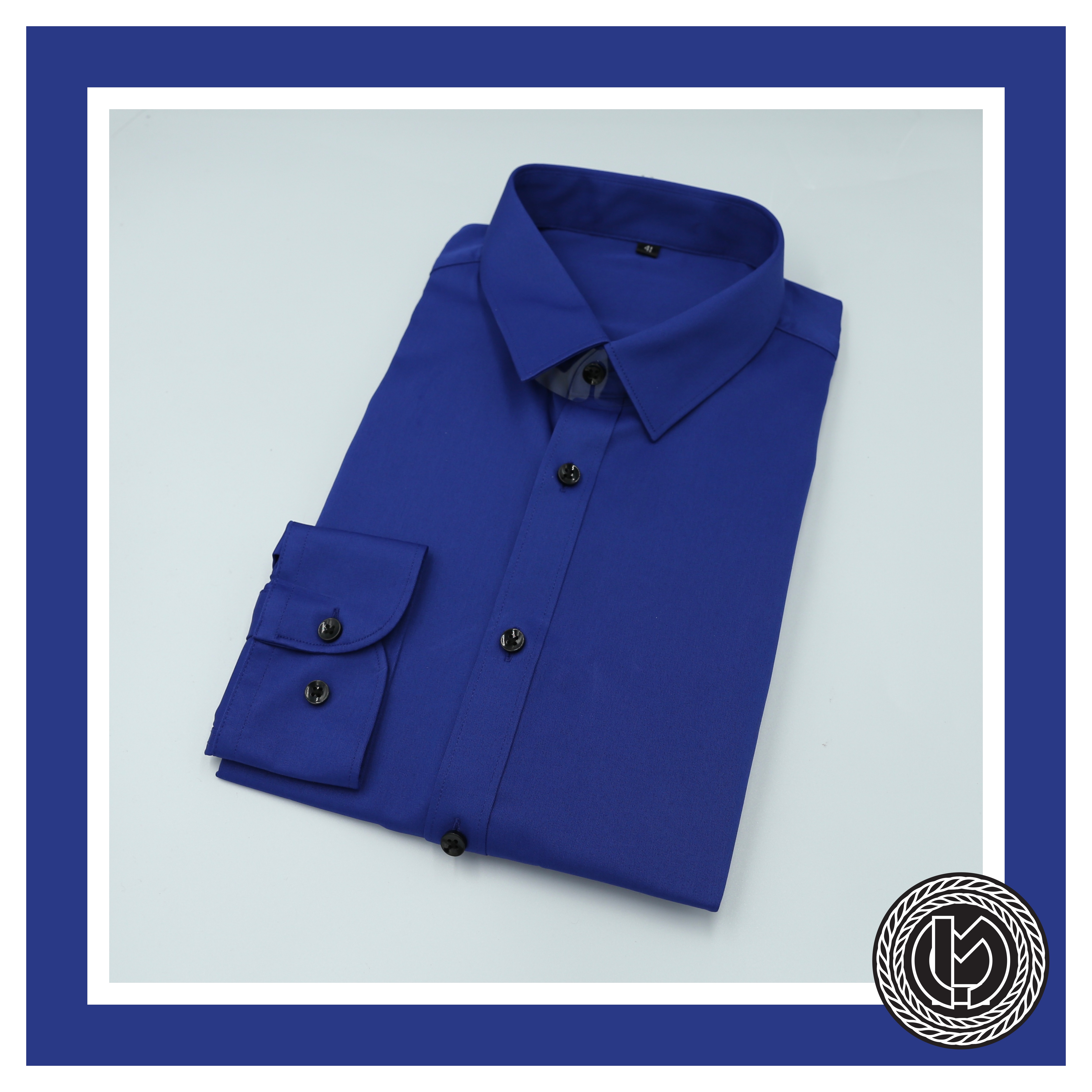 เสื้อเชิ้ตสีน้ำเงิน Blue Shirt (Standard Collar)
