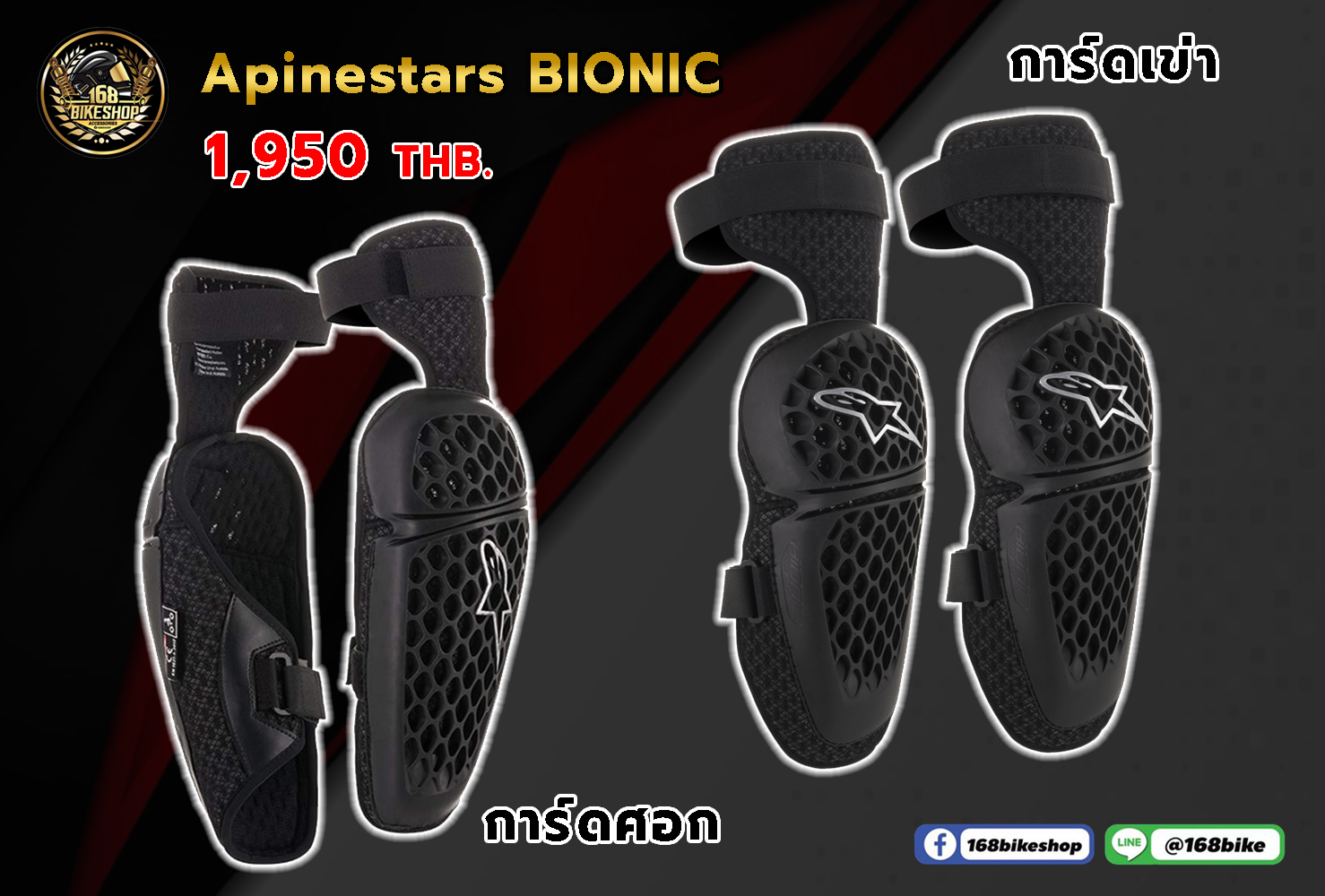 การ์ดศอก-เข่า Apinestars BIONIC