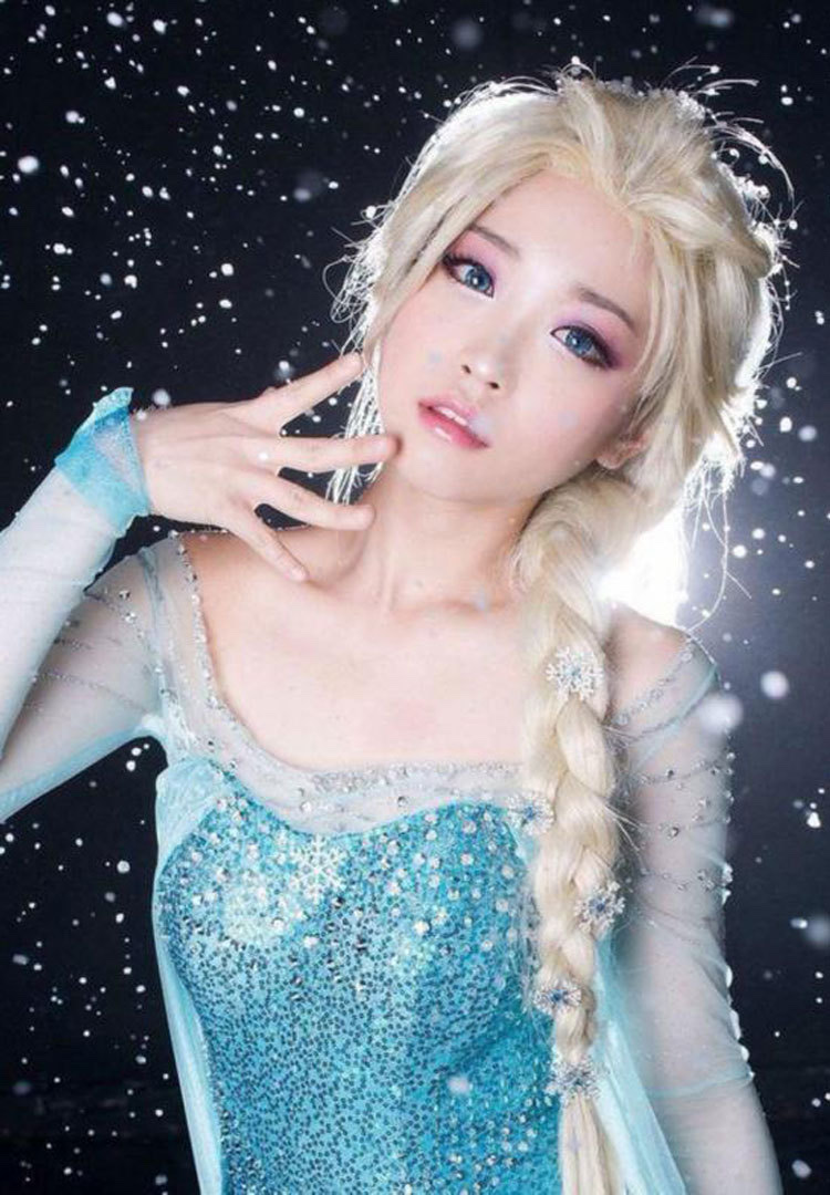 วิกผมเอลซ่า เกรดพรีเมี่ยมวัสดุอย่างดี (Free Size เด็ก)