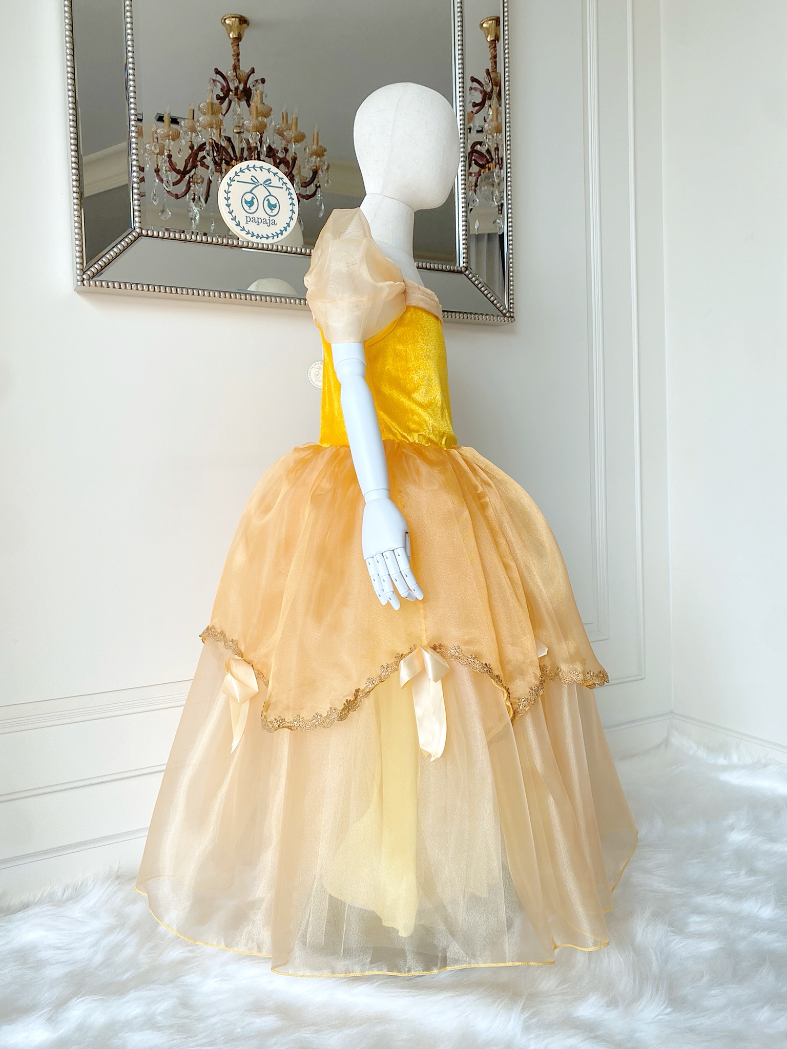 ชุดเจ้าหญิงเบลล์ พร้อมปลอกแขน