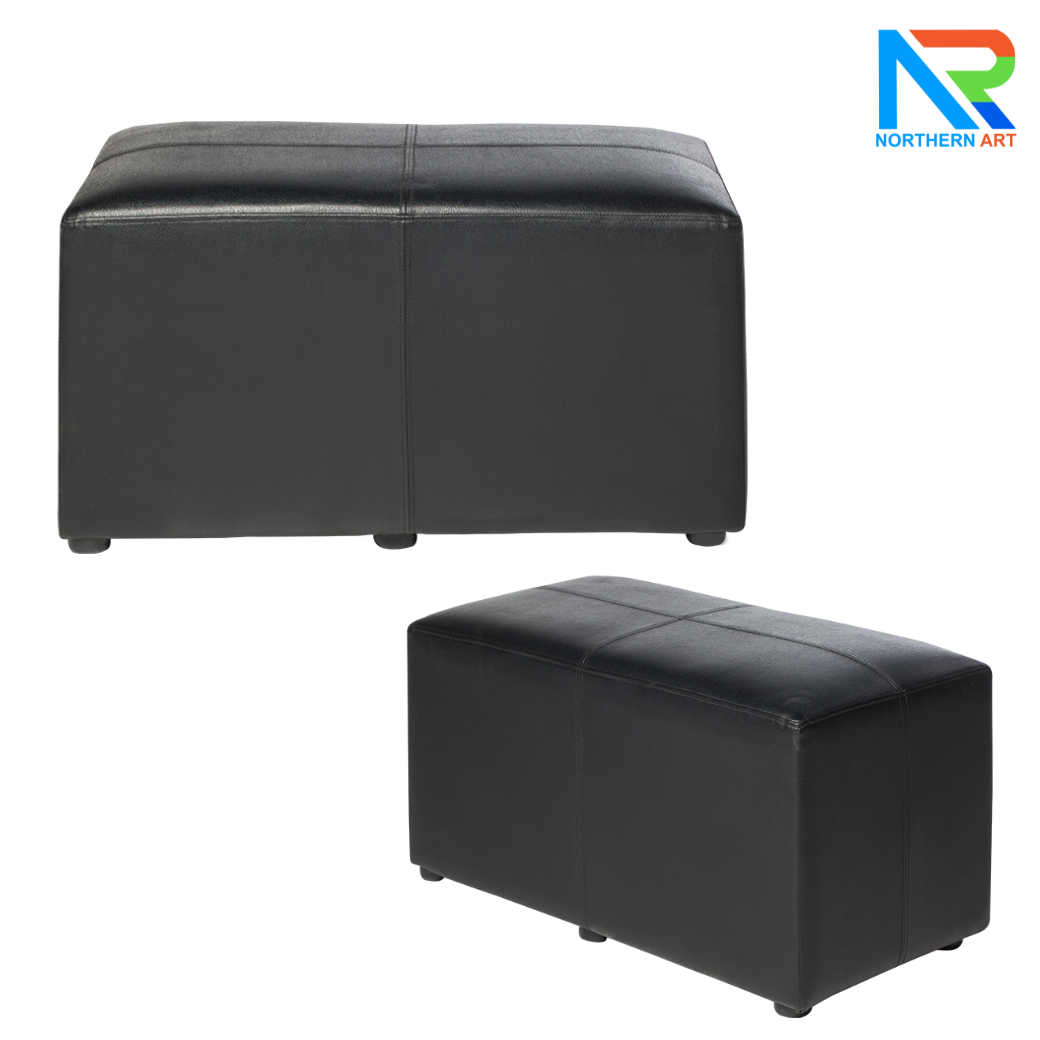 เช่าเก้าอี้สตูลม้านั่ง เบาะหนัง 2 ที่นั่ง พร้อมจุกรองฐาน มี 2 สี ขาวและดำ